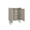 Manhattan Comfort Bogart Accent Cabinet in Off-White and Nature 255BMC10 - alternate 3